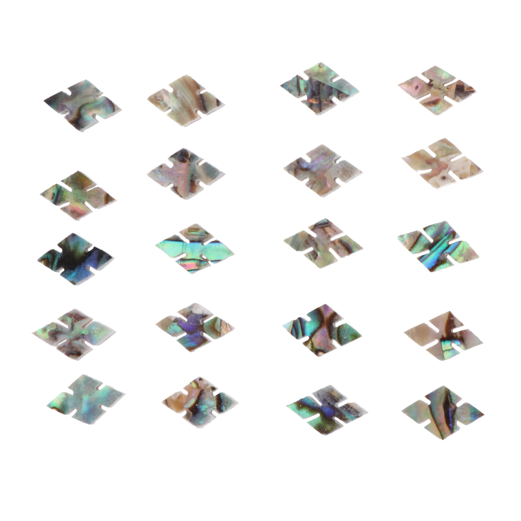 20x Rhombic Fret Inlay Dot Decal for Electric Guitar Bass Instrument Accs