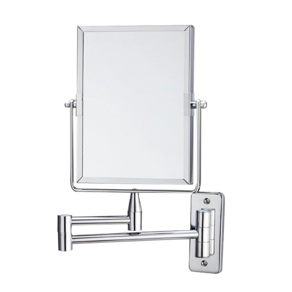 8``Square Extendable Makeup Shaving 1x/2x Magnification Cosmetic Vanity Mirror