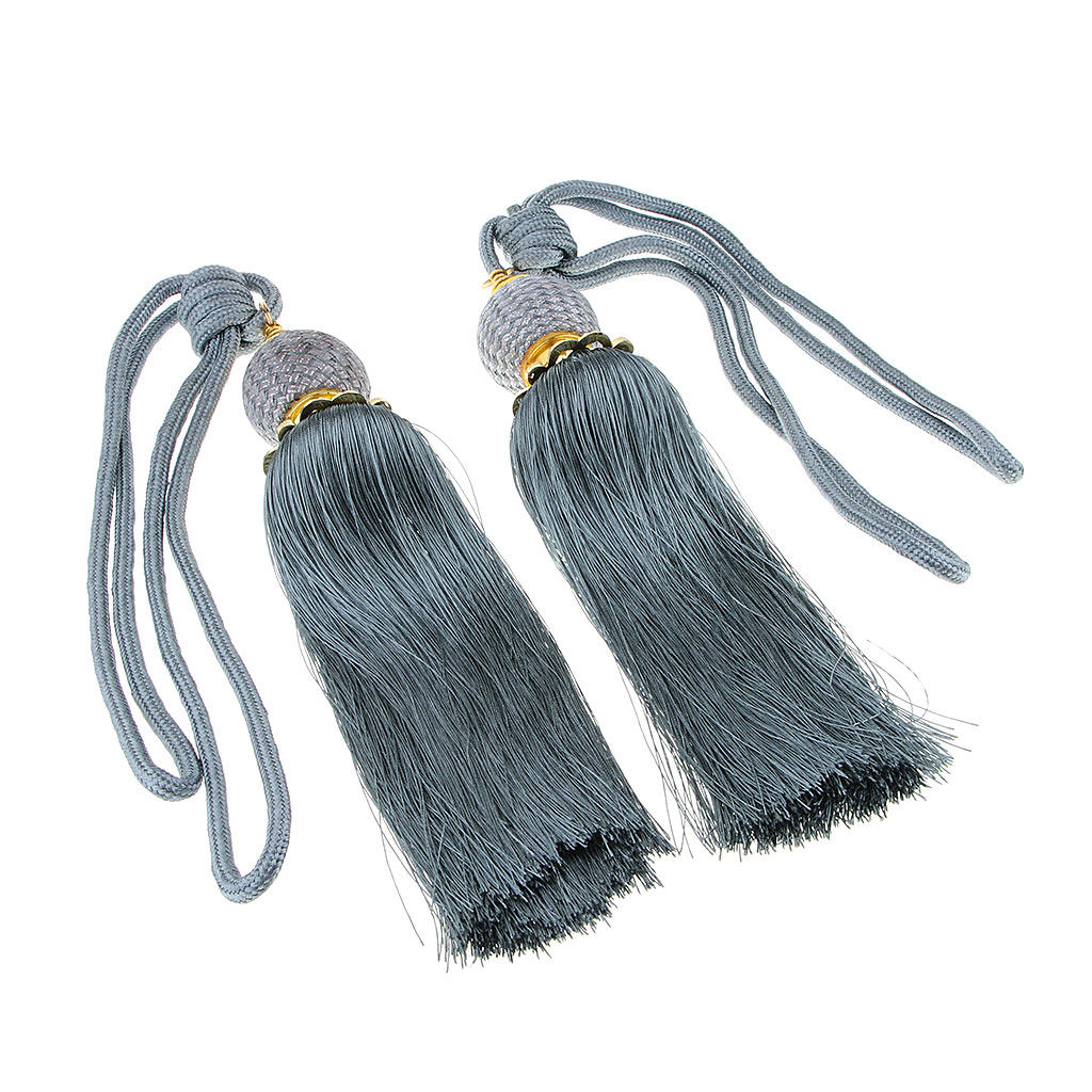 1 Pair Window Curtain Fringe Tie Drape Tassel Rope Holdback Tieback Home Decoration