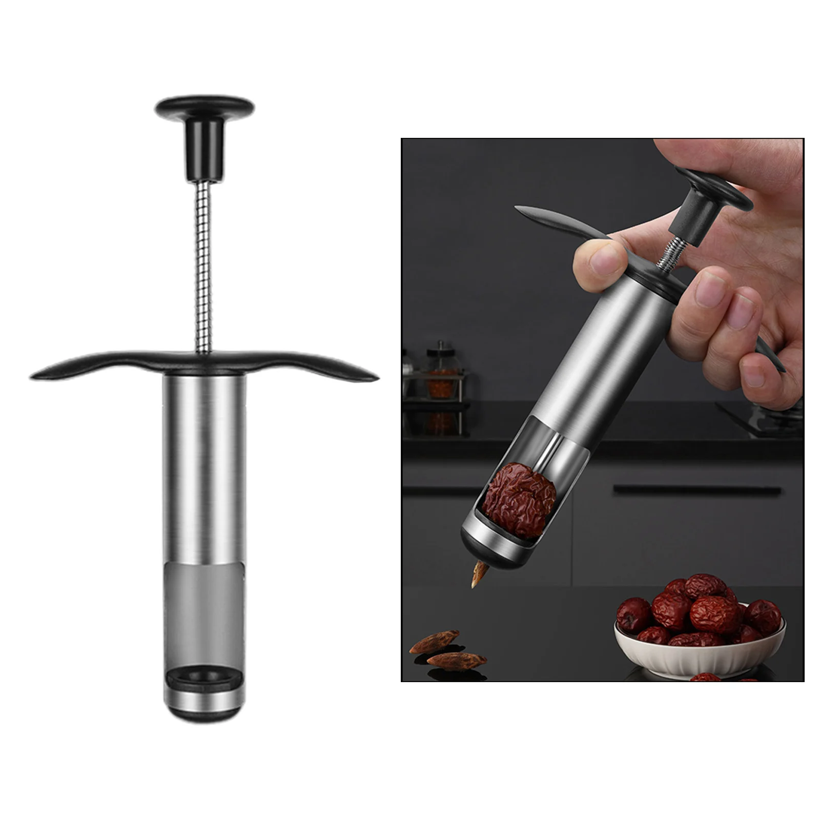 Red Date Nucleus Artifact Push Type Fruit Pineapple Peeler Corer for Red Date Pear Cherry Jujube Home Kitchen Accessories