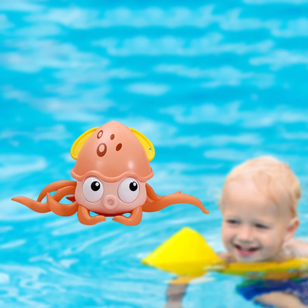 Swimming Wind-up Toy Crawling Octopus Dabbling Bathing Pool Floats Shower Swim Bath Toys Bag Filler Gift Party Favors
