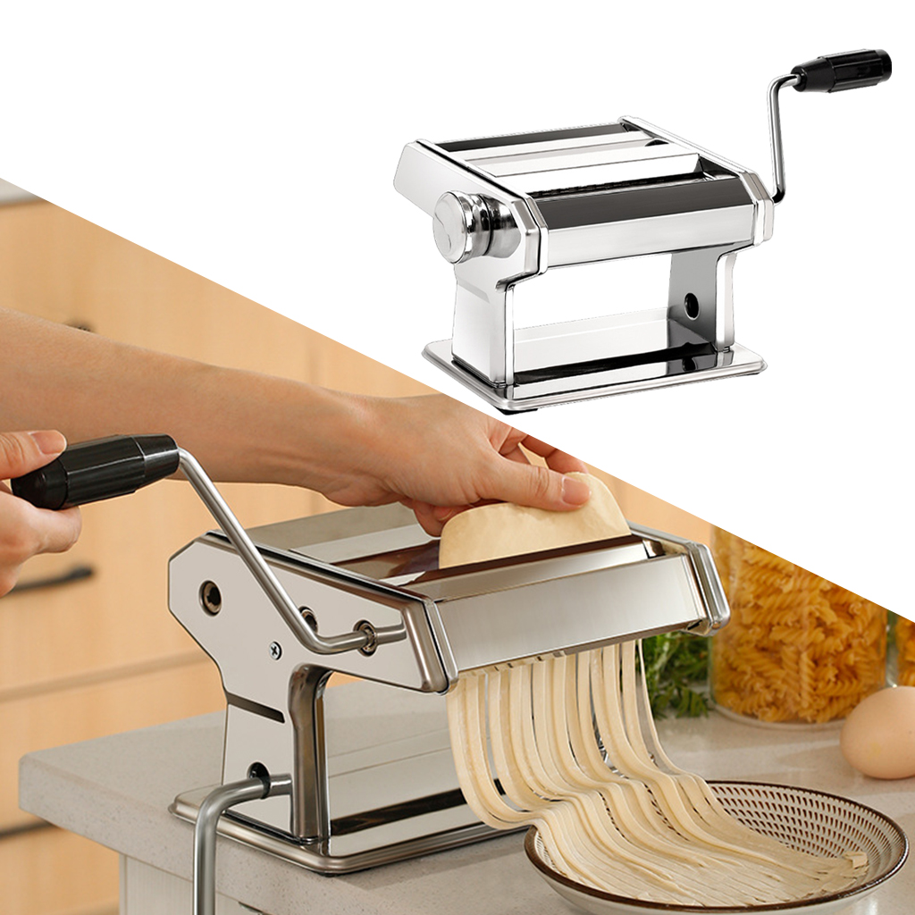 Manual Noodle Press Machine Hand Crank Pasta Maker Rolling Machine