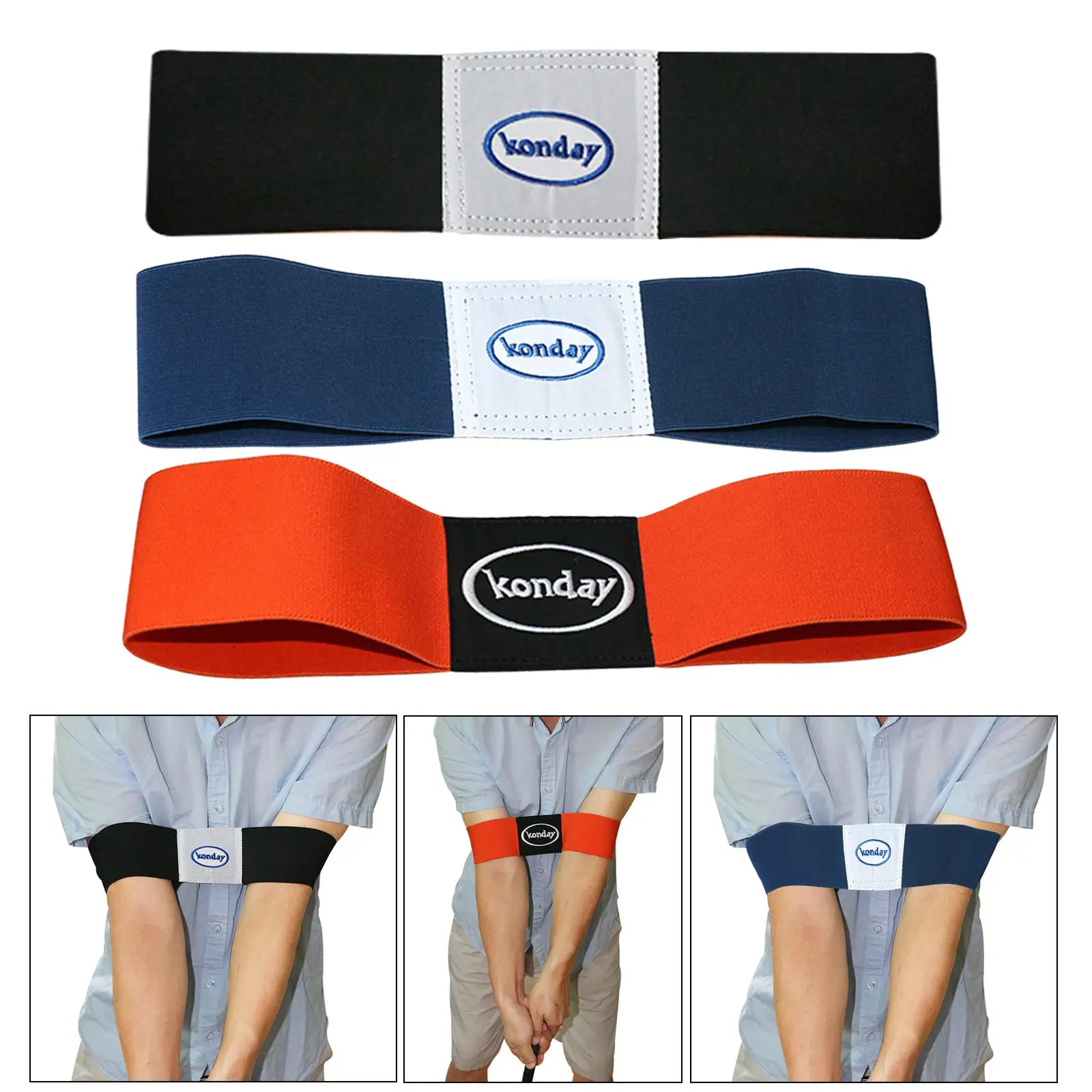 Professional Elastic Golf Swing Trainer Arm Band Belt Gesture Alignment Training Aid for Practicing