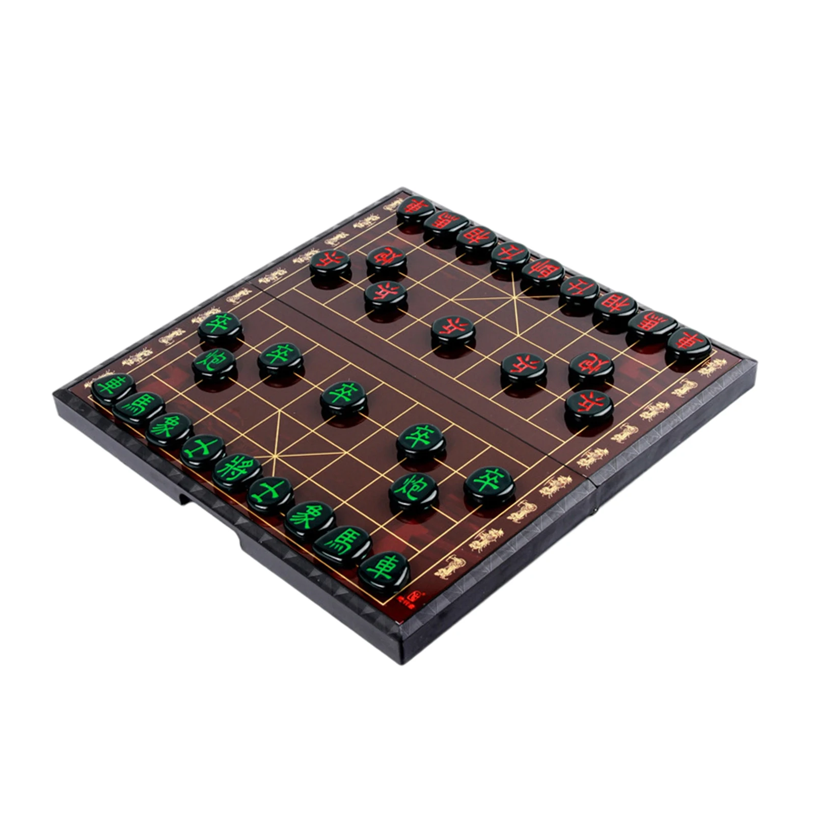 Large Chinese Chess Magnetic Xiangqi Set Large Size Magnetic Piece Board Traditional Xiangqi for Games Set Travel Board