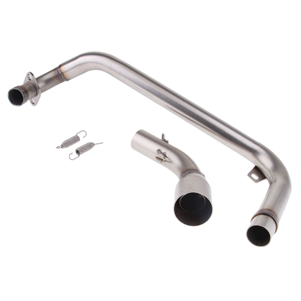 Motorcycle Exhaust System Mid Pipe Stainless Steel Slip On for HONDA MSX125
