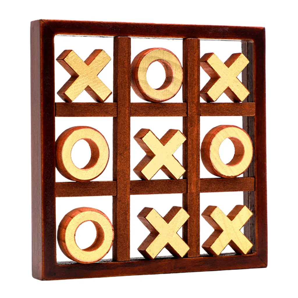 Tic Tac Toe for Kids and Adults Family Games Traditional Classic Board Games Wood Rustic for Family and Kids Games