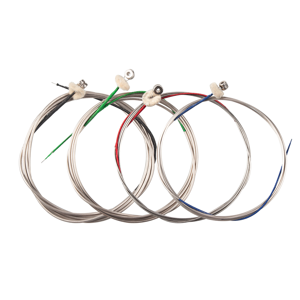 Lots 4 Upright 4/4 Double Bass Strings Instrument Parts Full Kit 10x10x1cm