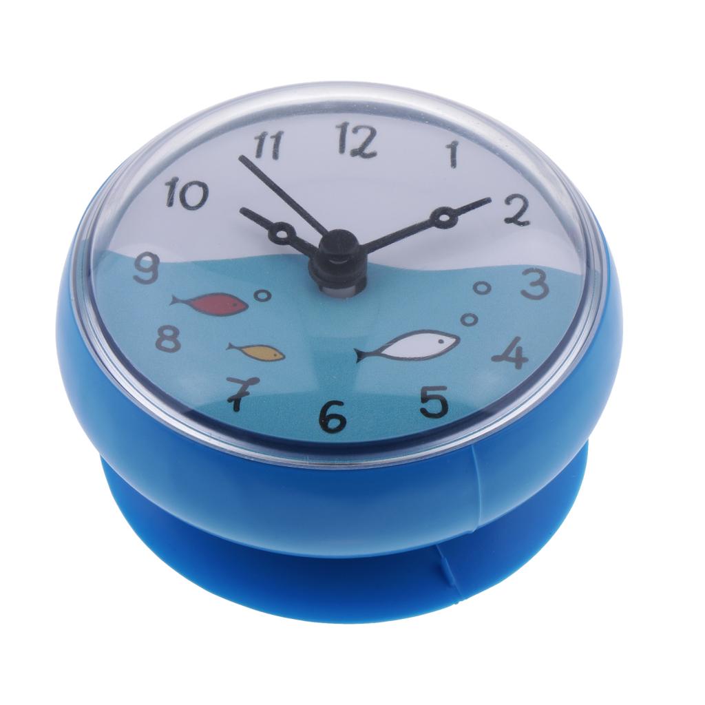 Bathroom Bath Kitchen Clock Waterproof Arabic Numerals for Mirror Windows