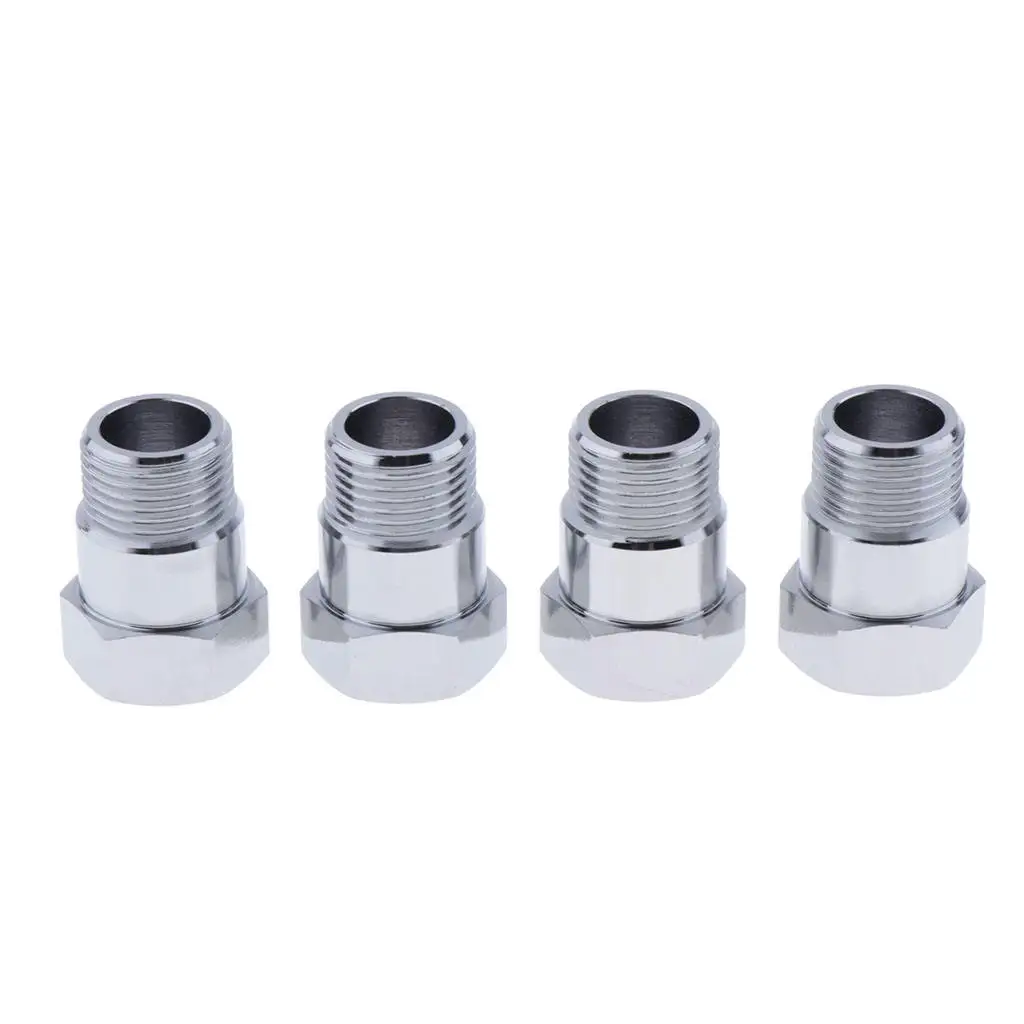 4x O2 Qxygen Sensor Test Pipe Extension Extender Adapter Spacer M18x1.5 Bung