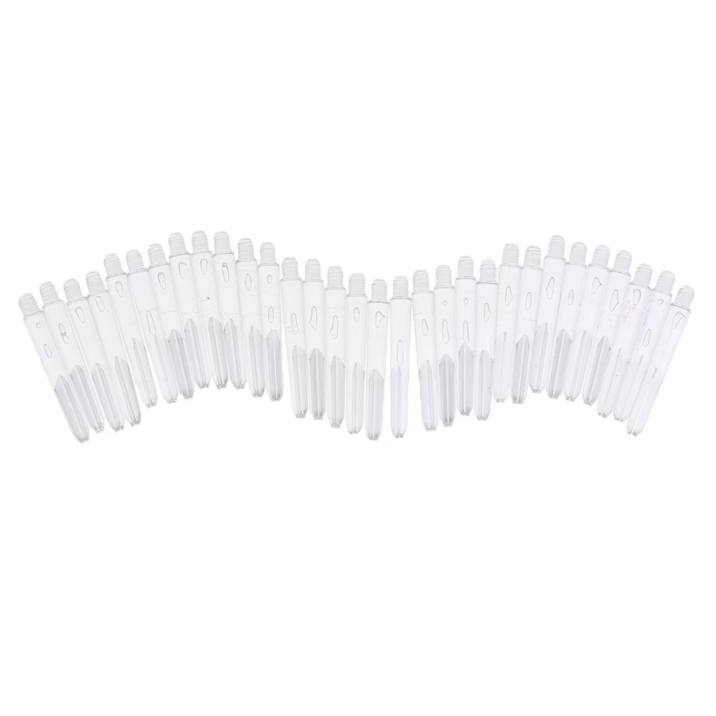 Perfeclan Pack of 30 Pcs 35mm 2BA Thread Plastic Nylon Soft Tip Darts Stems / Shafts Thread Diameter 4.5mm Aluminum Dart Shafts
