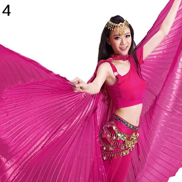 New Gold Isis Wings For Belly Dancing Egyptian Wings Belly Dance Accessories  Carnival Festival Women Clothing Prop