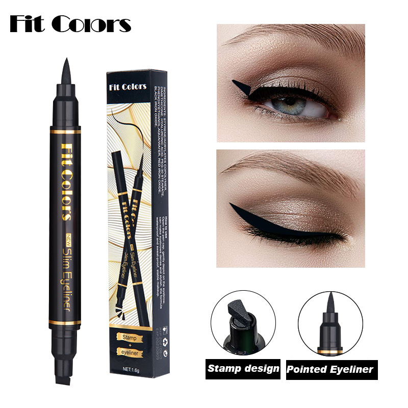 Best of Eyeliner Double-Headed Seal Liquid Pencil Waterproof Lasting Support Tattoo Triangle Seal Eye Liner Eye Makeup Tool TSLM1 Reviews & Tips