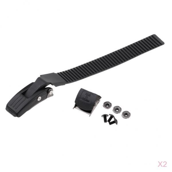 2X Replacement PP Roller Skate Energy Strap Buckle with Screws Nut Repair Set