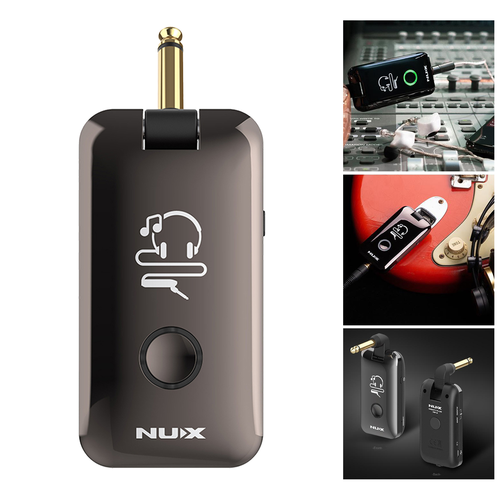 USB Chargable Portable Pocket Guitar Bass Headphone Amp Multi-Effects