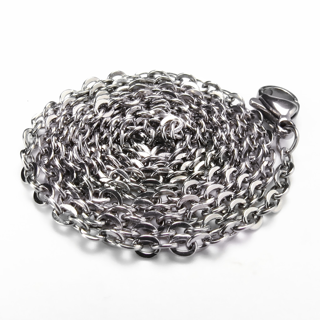 Unisex Stainless Steel Christian Jesue Cross Color Changing Stainless Steel Pendant Necklace