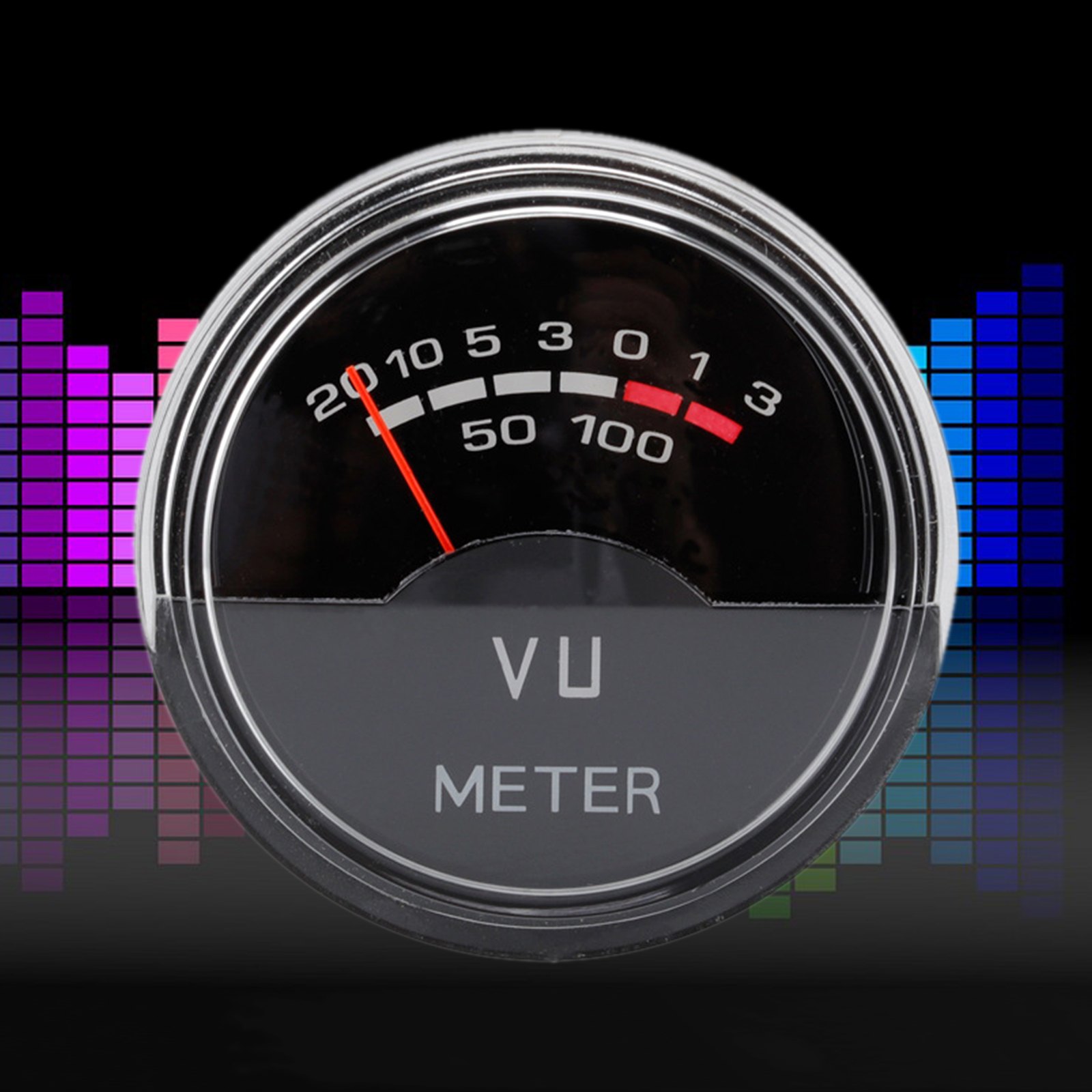 P-40 AC/DC 12-16V Analog Panel VU Meter Digital Volume Meter with Back Light