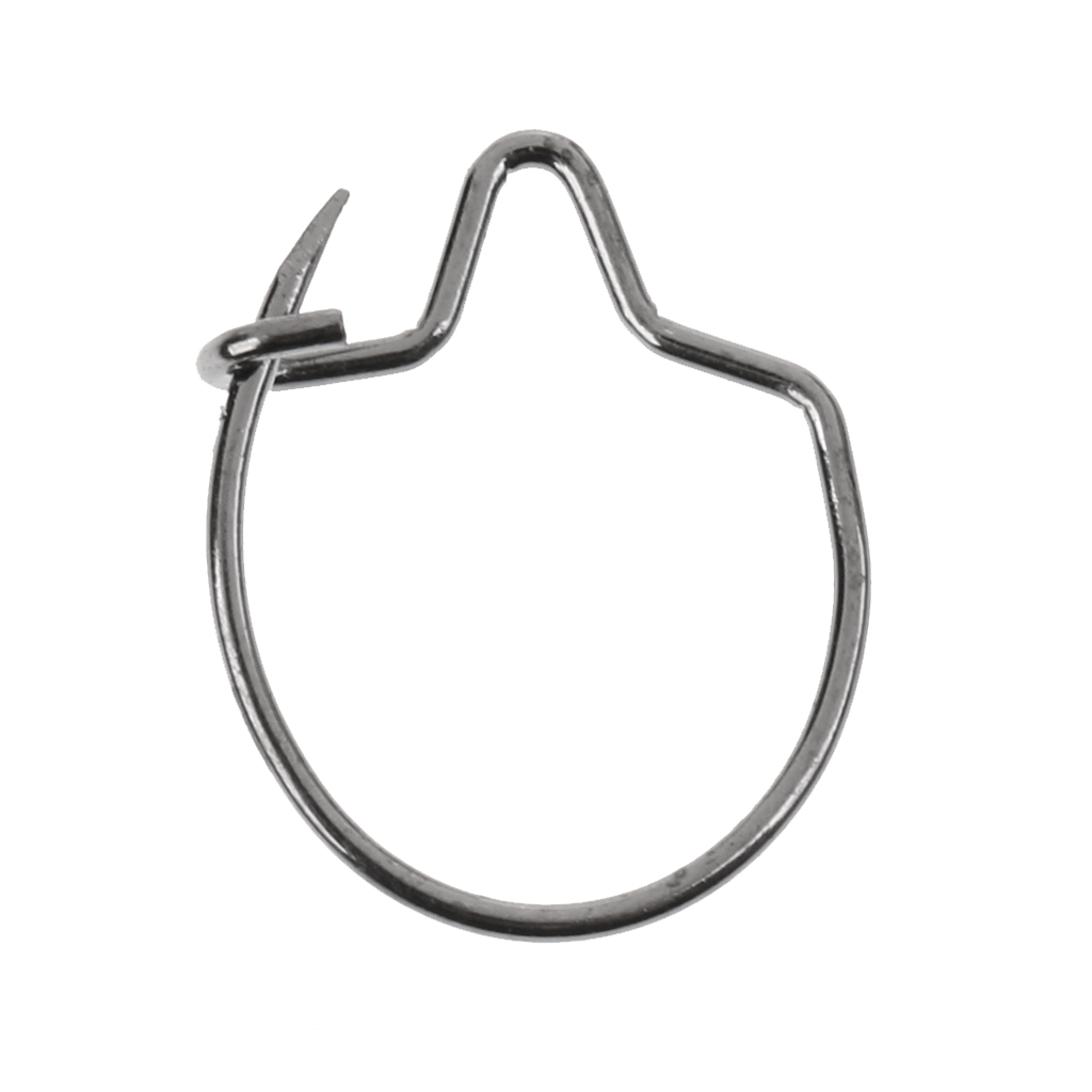50Pcs Stainless Steel Carp Fishing Maggots Clips Hair Rigs For Bait Rings