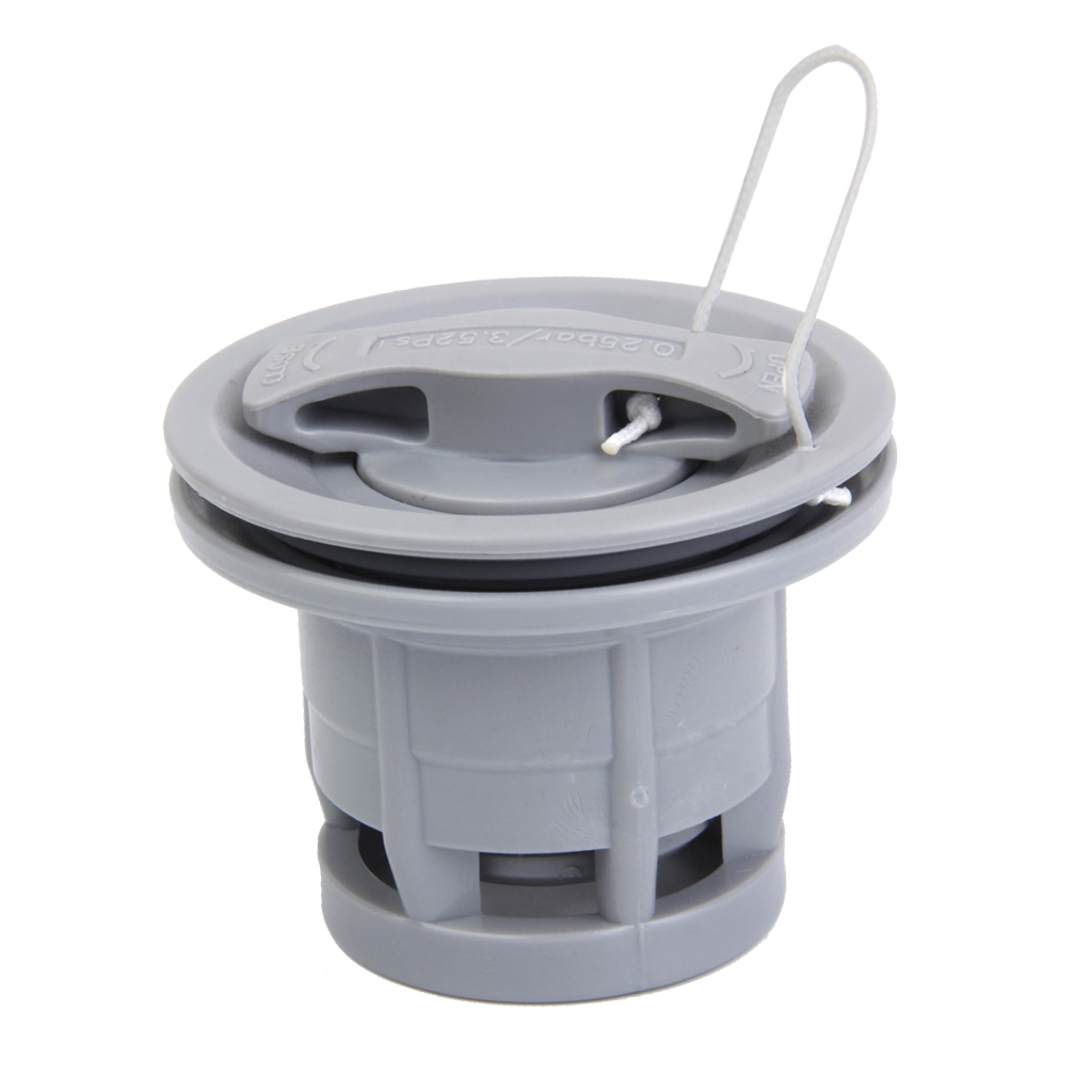 POM Grey Double Seal Air Valve for Inflatable Boat Raft Dinghy Kayak Canoe Dinghy Supply