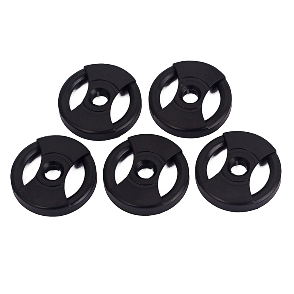5x Phonograph Turntable Record Adapter Set for 45RPM Phonograph DIY Black