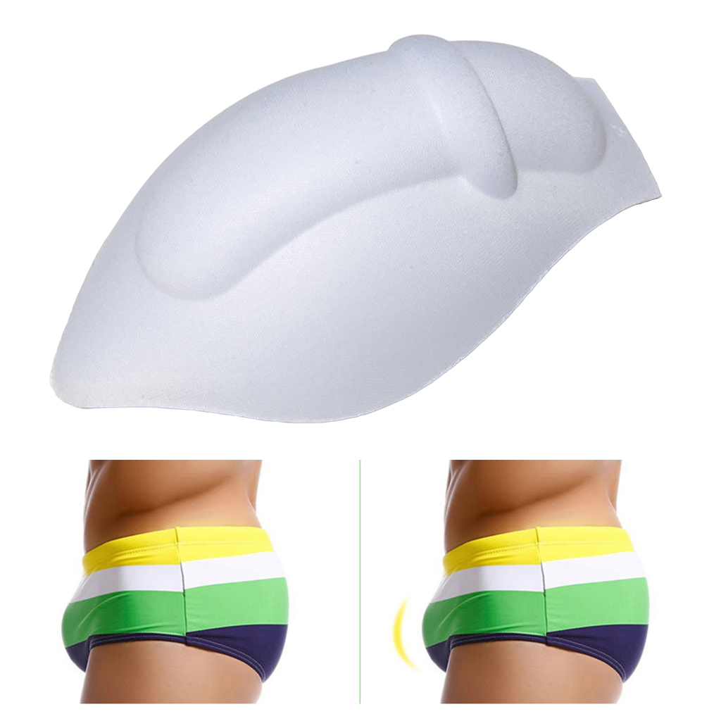 Men Enlarge  Pouch Pads, Sexy Swim Trunk Safety Sponge Mats Inside Swim Brief Shorts Underwear Coasters