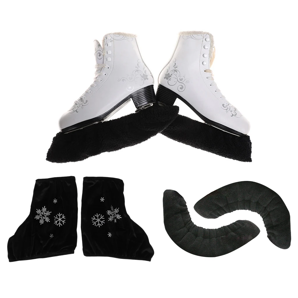 Ice Figure Skating Skates Cover Jacket Overshoes Kids Adult Skates Blade Soaker