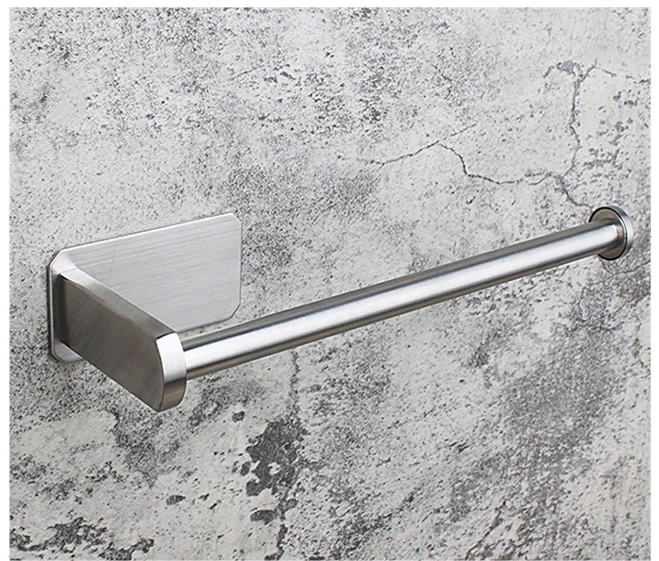 Stainless Steel Wall Toilet Paper Roll Holder Black Silver Self Adhesive Toilet Paper Holder for Bathroom Stick Wall Towel Rack Stainless Steel Wall Toilet Paper Roll Holder Black Silver Self Adhesive Toilet Paper Holder for Bathroom Stick Wall Towel Rack