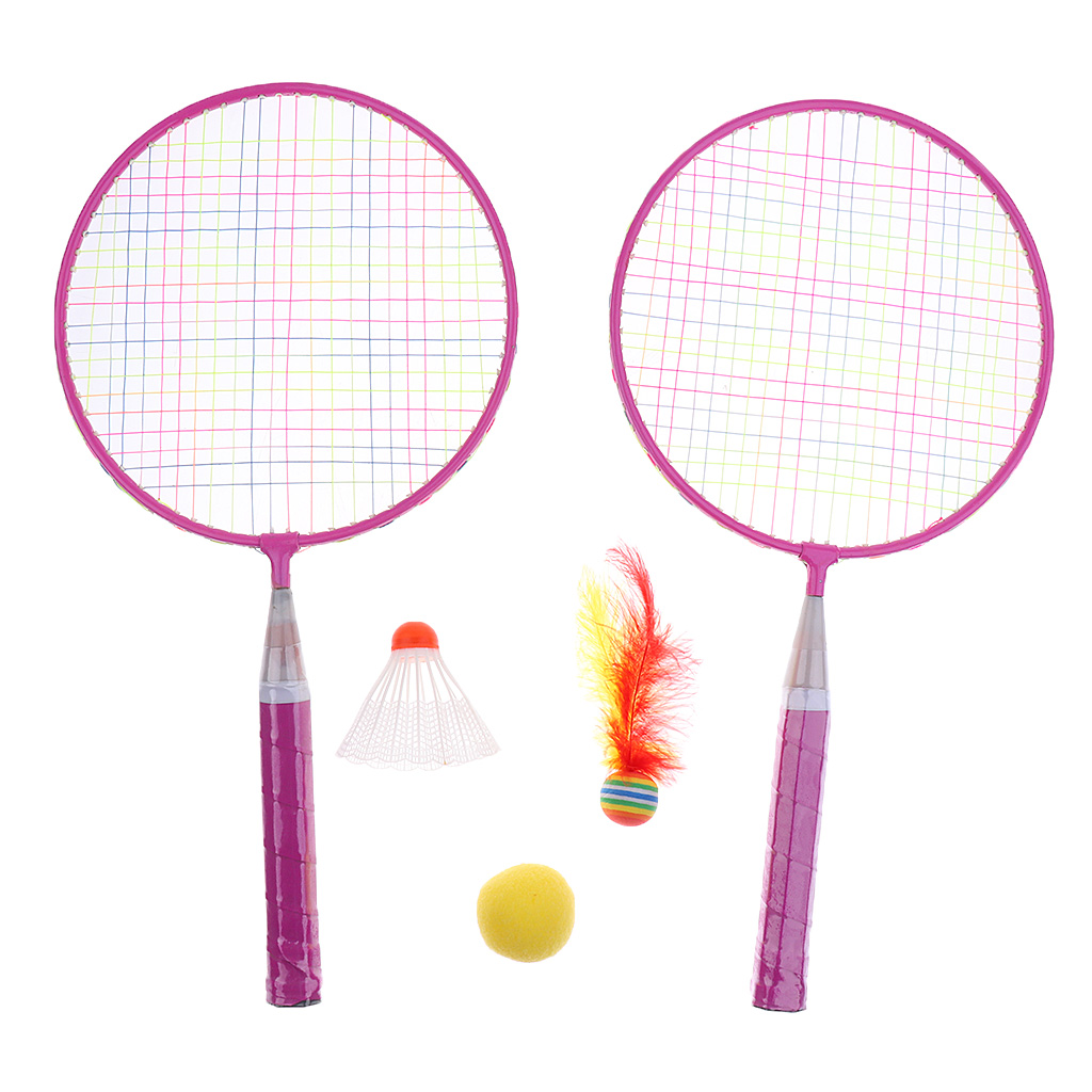 Kids Child Mini Badminton Tennis Rackets Birdie Whole Set Outdoor Indoor Sport Game Toys