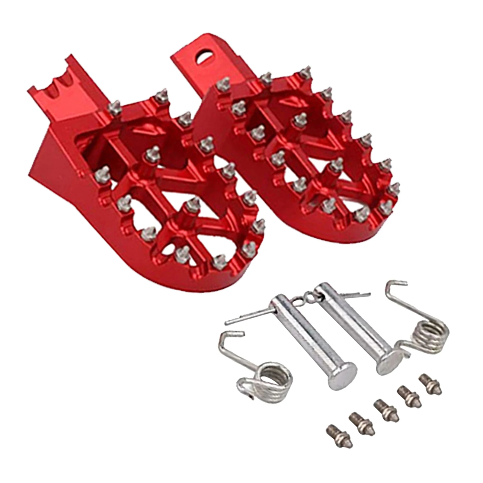 Motorcycle CNC Foot Pegs Pedals Rests Footpegs Footrest Aluminium Wide Motocross