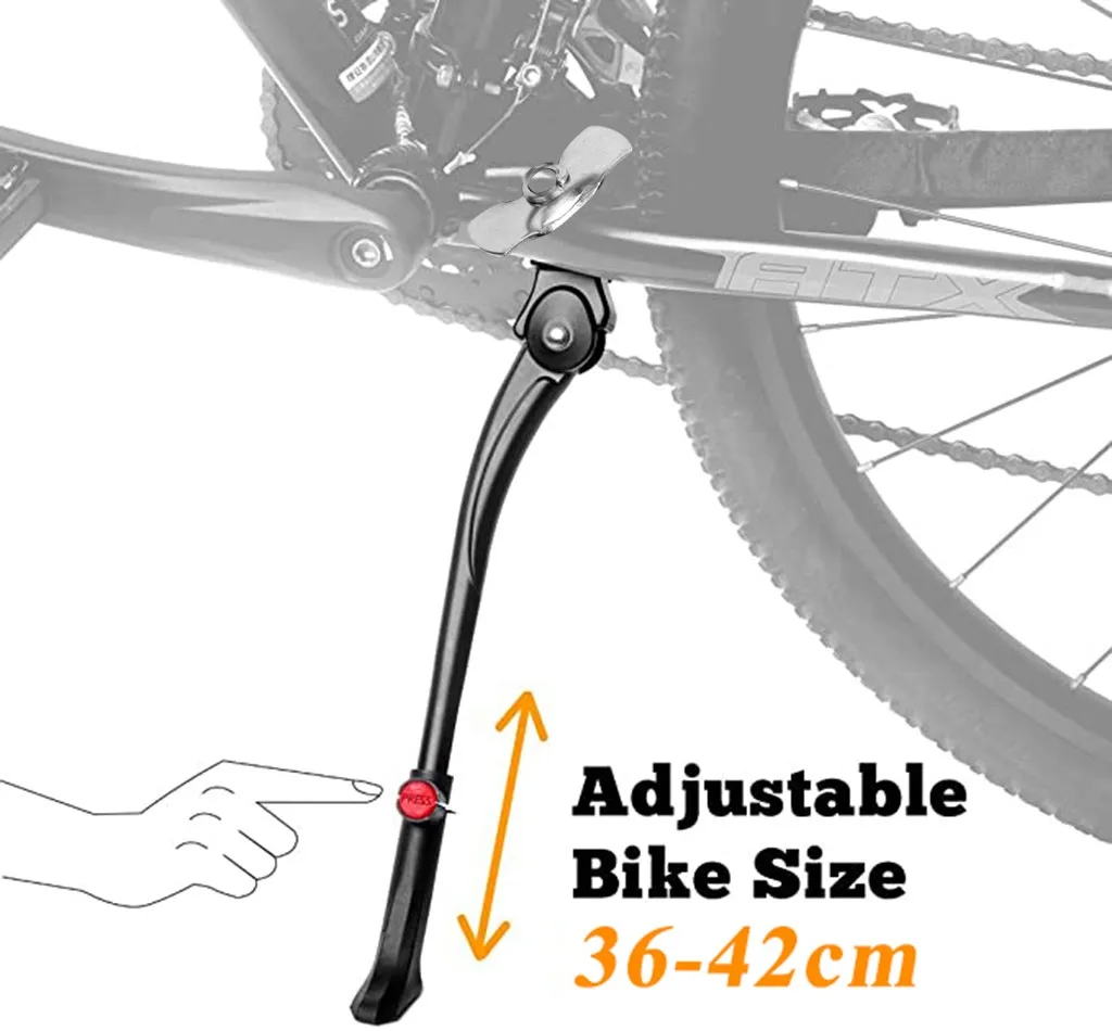 Bicycle Kickstand Adjustable Road Bike Mountain Side Kick stand Parking Support 