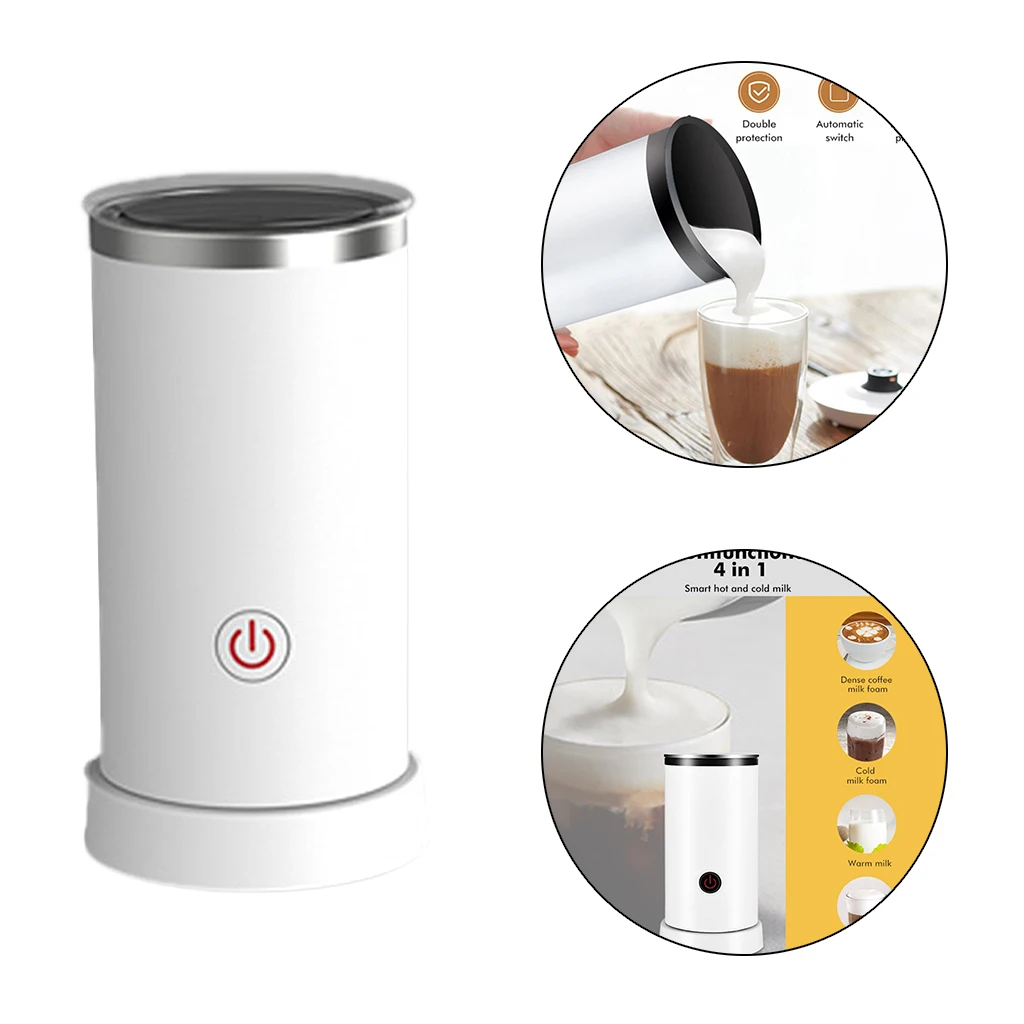 Electric Milk Frother Machine Milk Warmer Hot and Cold Stainless Steel Foam Make 600W for Latte Cappuccinos Macchiato