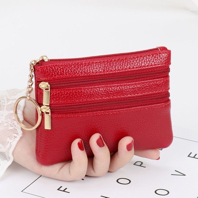 PU Leather Coin Purses Women's Small Change Money Bags Pocket