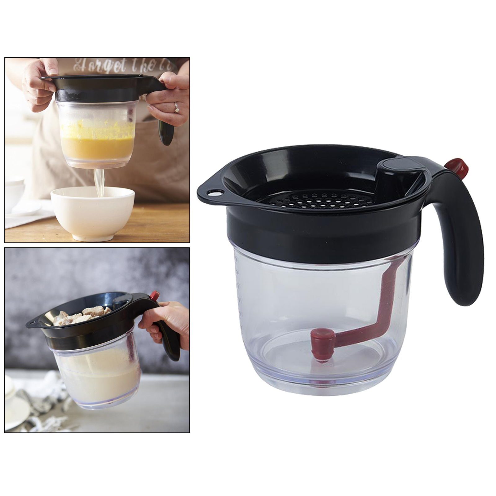 Large Capacity Oil Filter Soup Separator Cooking Oil Keeper and Storage for Storing Oil