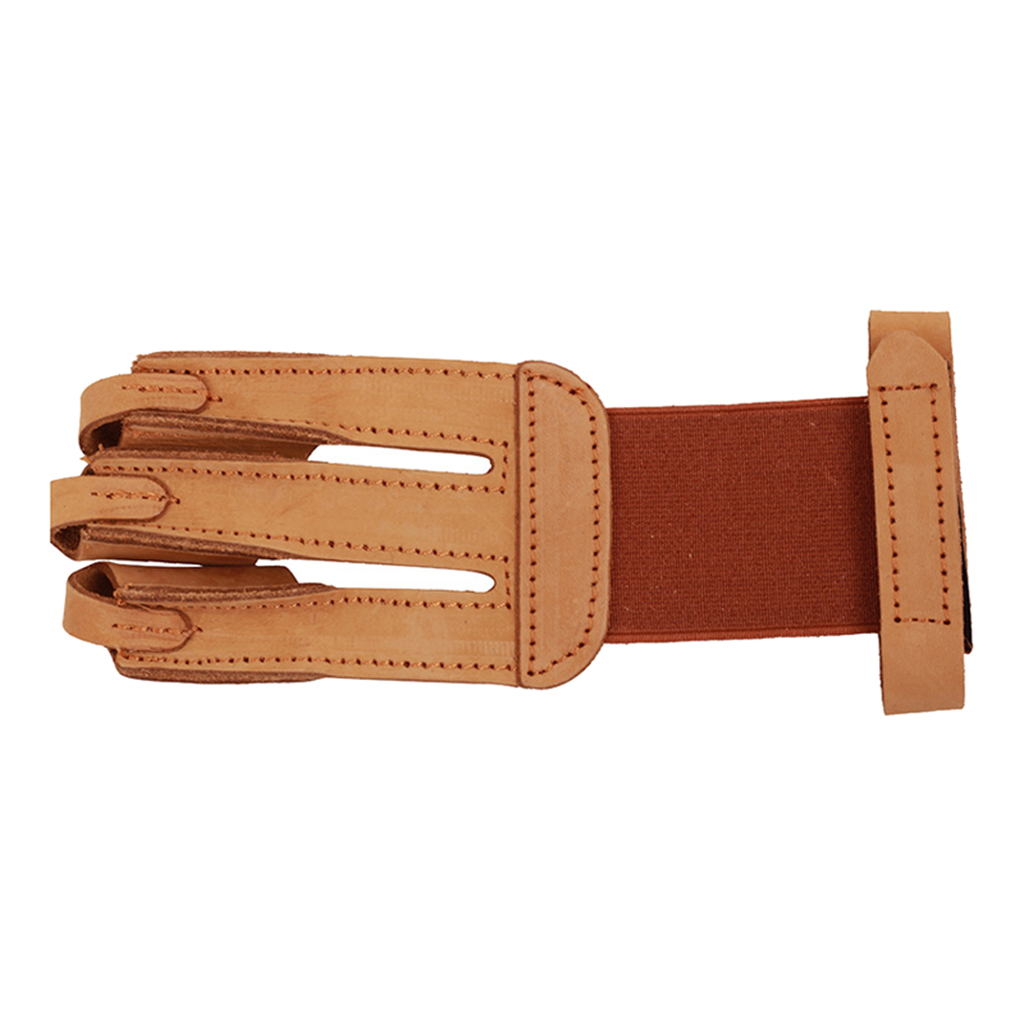 Single Archery 3 Finger Glove Men Women Leather Finger Guard Protector