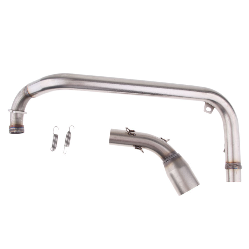 Motorcycle Exhaust System Mid Pipe Stainless Steel Slip On for HONDA MSX125