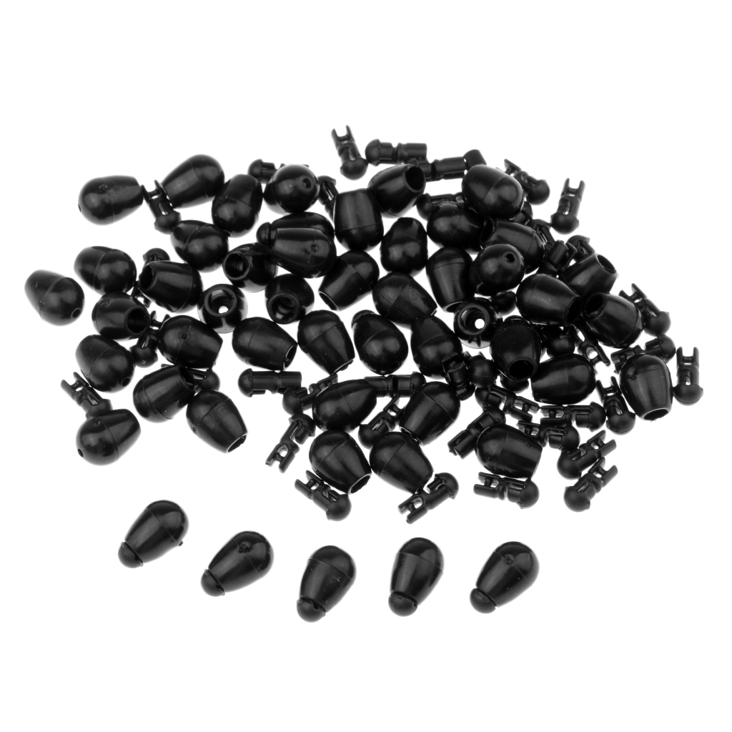 50pcs Fishing Quick Change Beads Fishing Lures Beads Feeder Accessories Rig Line Holder Tackle