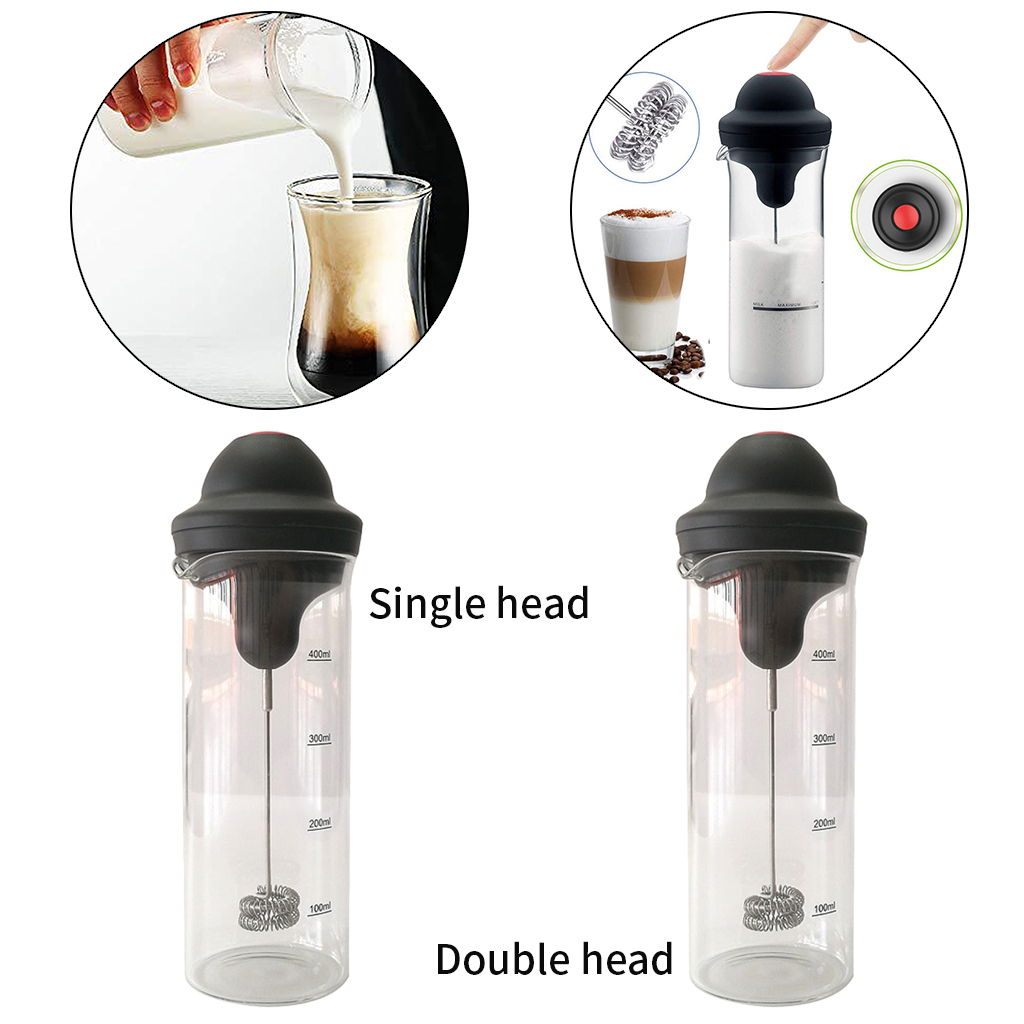 Coffee Frother Cup Stainless Steel Foamer Mixer Bubbler Coffee Blender for Coffee Hot Chocolate Frappe