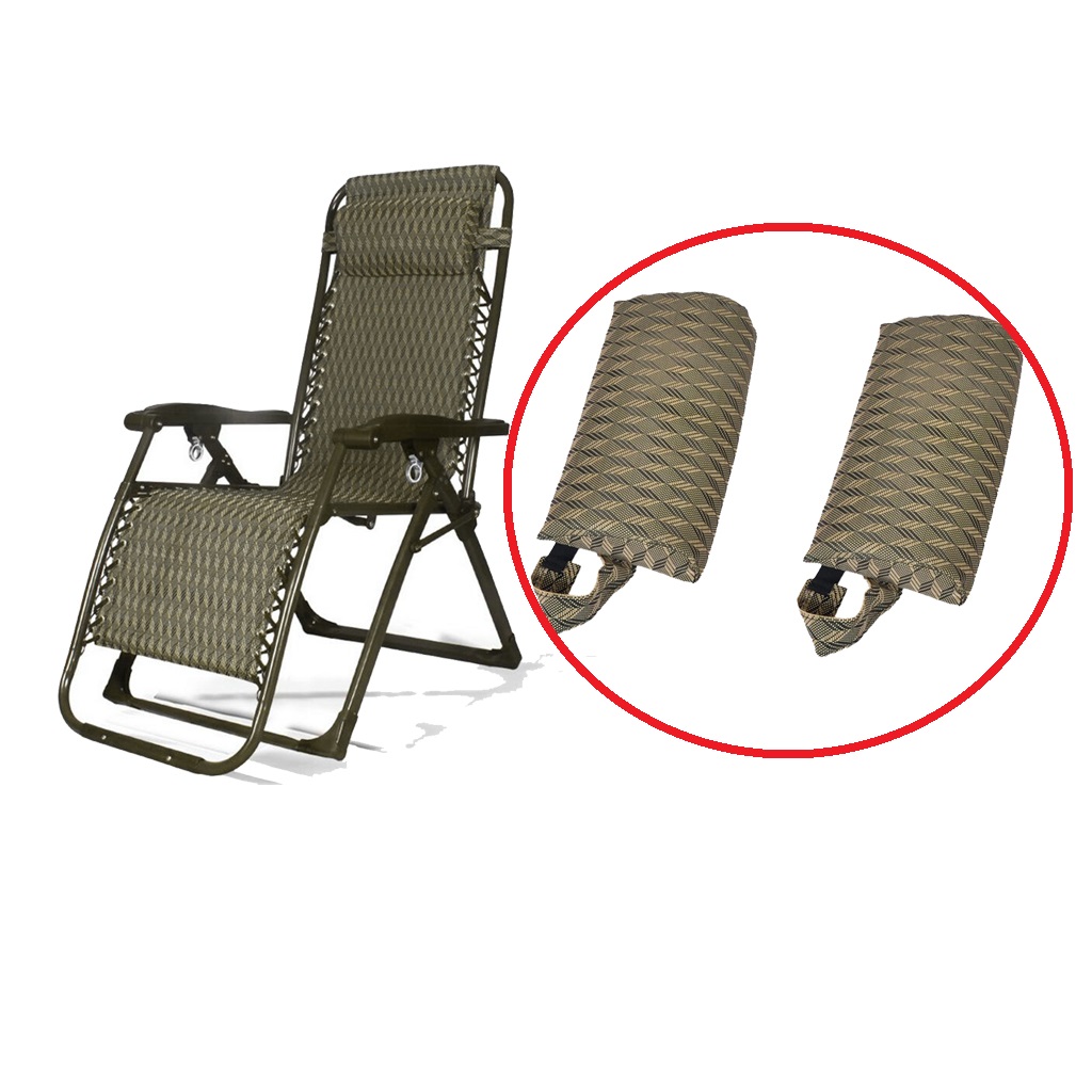 2x Breathable Recliner Headrest Cushions Replacement for Patio Sling Chairs