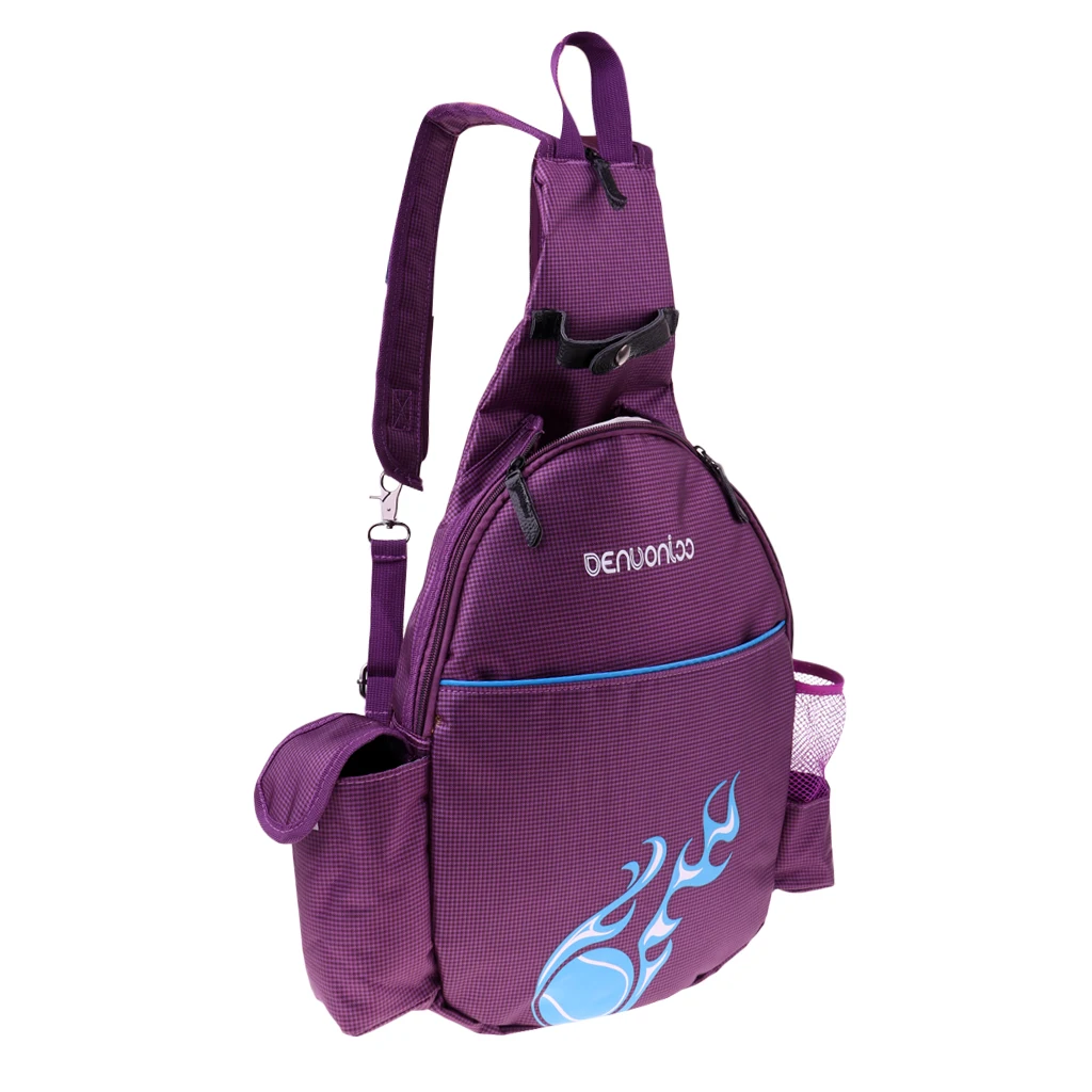 Tennis Racket Backpack Waterproof Zip Closure Bag W/ Padded Shoulder Straps