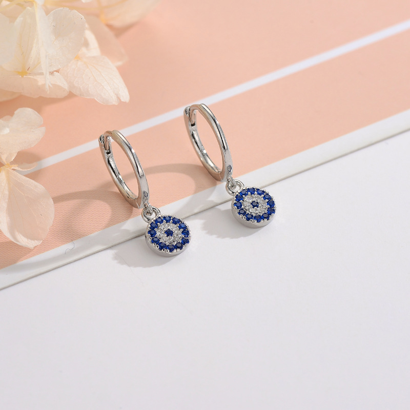 REETI Creolen aus 925er-Sterlingsilber mit glänzenden kubischen Zirkonen, Ohrschmuck für Frauen, Party-Geschenke – Detail 6