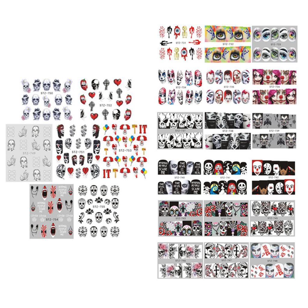 nail Decor Manicure Halloween Party Stickers Party Holiday Supplies