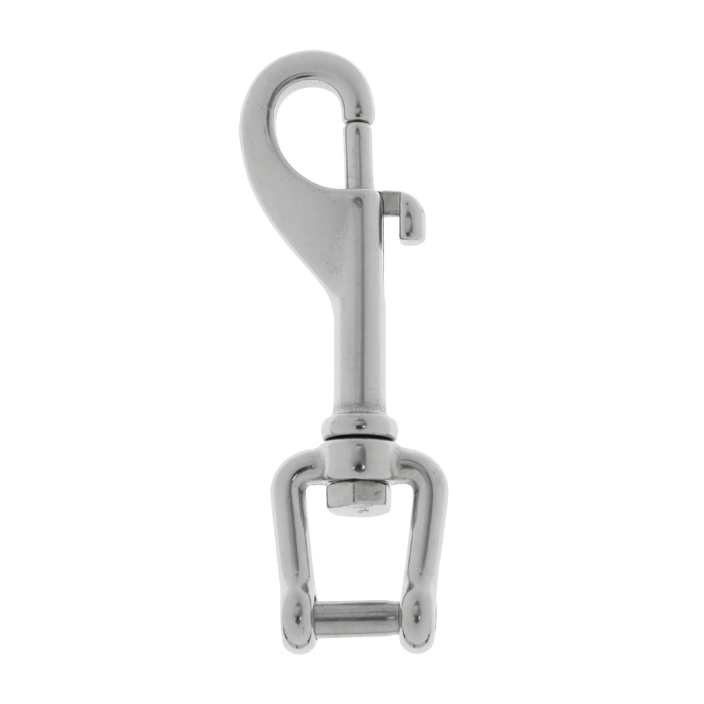 Bolt Snap - Single Ended Hook Swivel Clip Shackle for Underwater Scuba Diving -