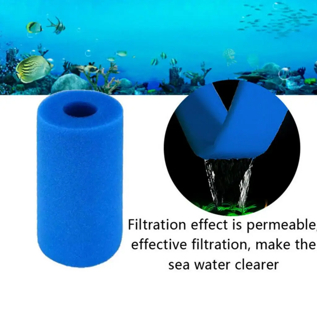 For Intex Type A Reusable Swimming Pool Filter Foam Cartridge 20x10cm