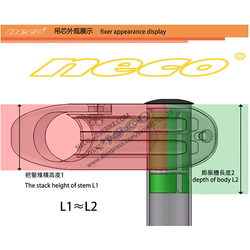 1 1/8’’ Expander Nut Plug Neco Bike Headset Compression Top Cap MTB Carbon Fork Tube Compressor Large Size