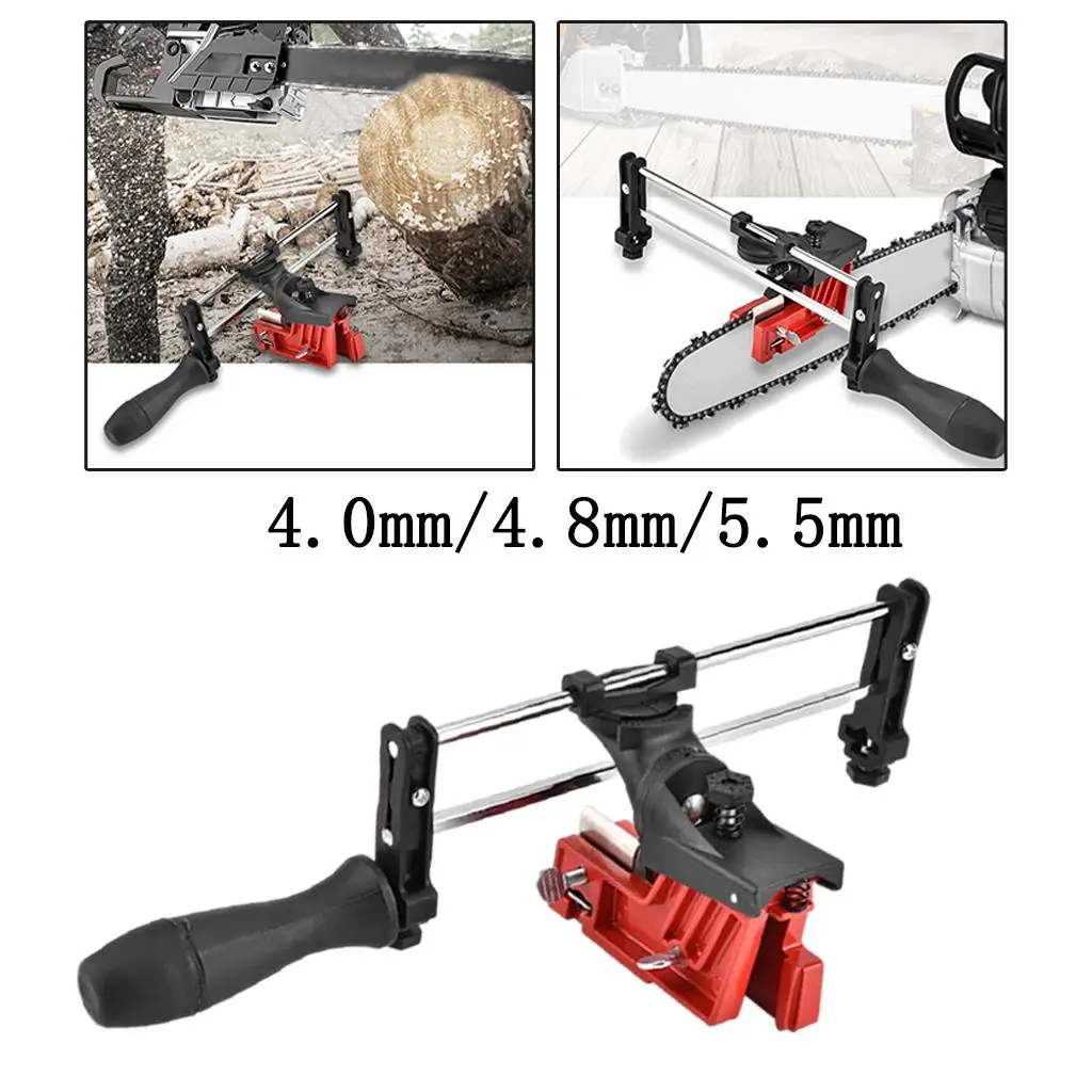 Bar Mounted Chain Sharpener Chainsaw Saw Chain Filing Sharpening Guide