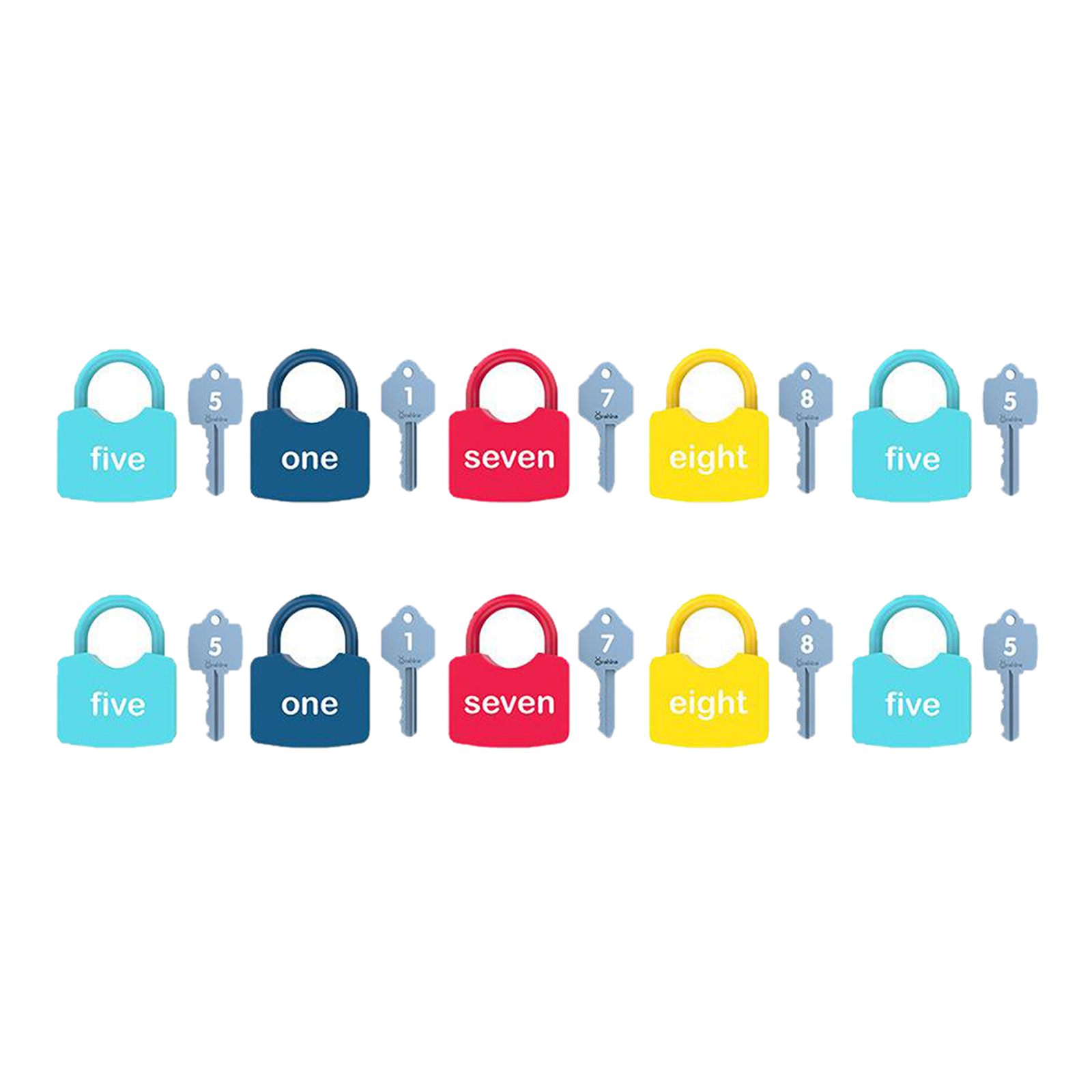 Optional Keys and Padlock Set Matching & Counting Motor Skill Baby Toddlers Preschool Montessori Unlocking Toys