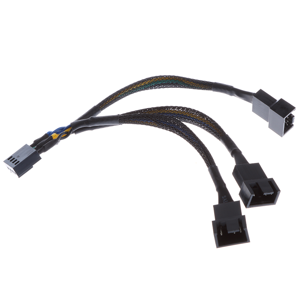 15cm 4 pin PMW Fan Y Splitter  Extension Cord 1 to 3 Fan Line