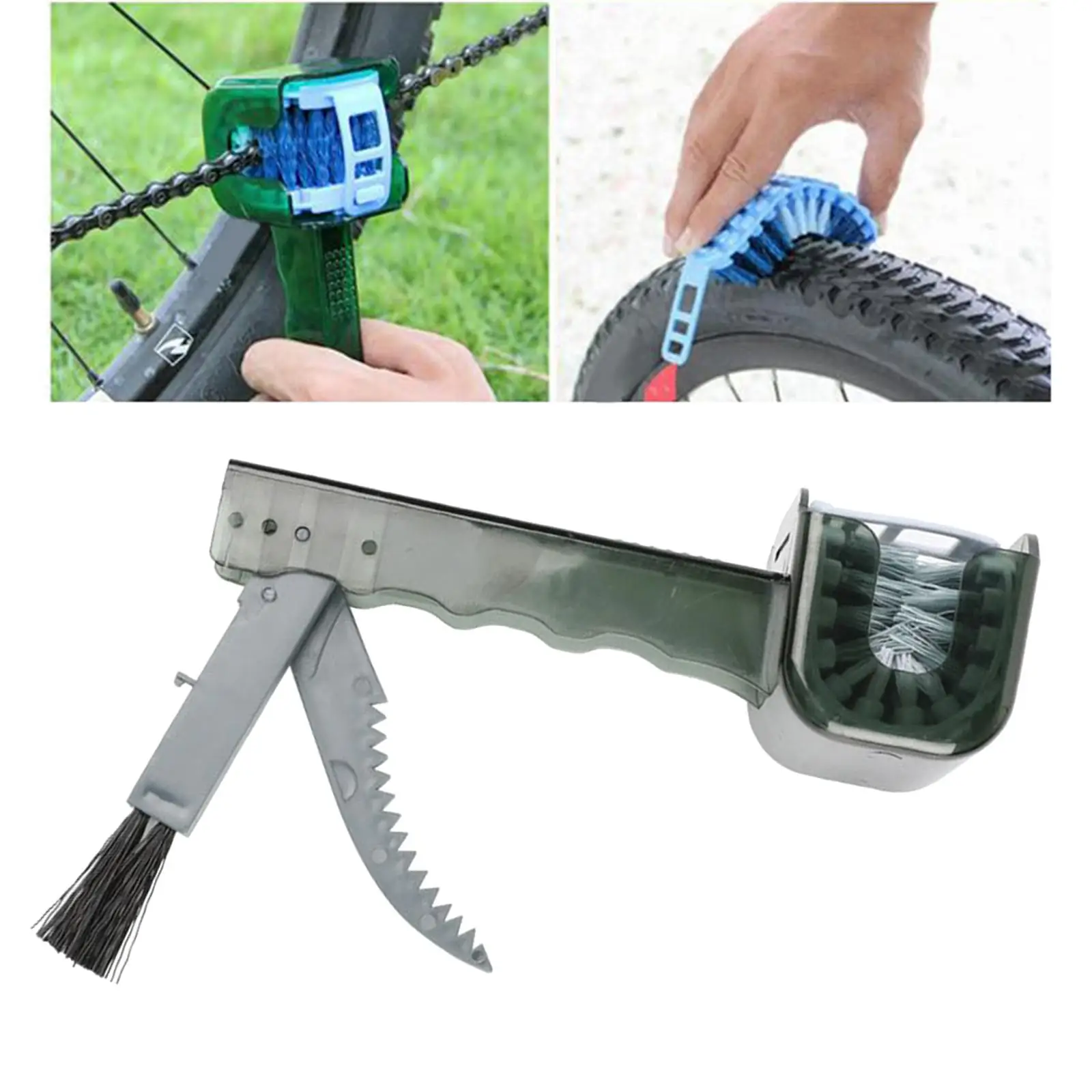 Motorcycle Chain Cleaner Plastic Bike Bicycle Moto Brush Cycling Clean Chain Cleaner Outdoor Scrubber Tool