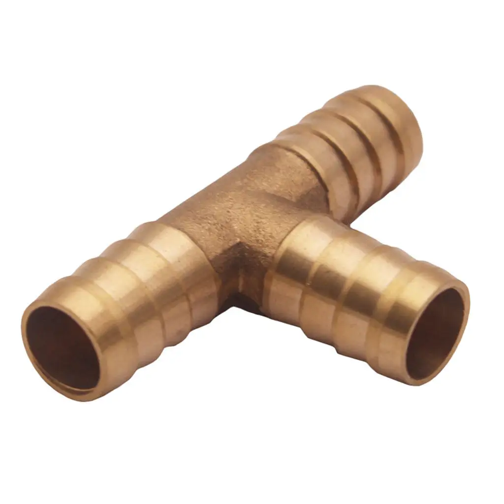 5/8`` Hose barb Tee Brass Pipe 3 WAY T Fitting Thread Gas Fuel Water Air hose