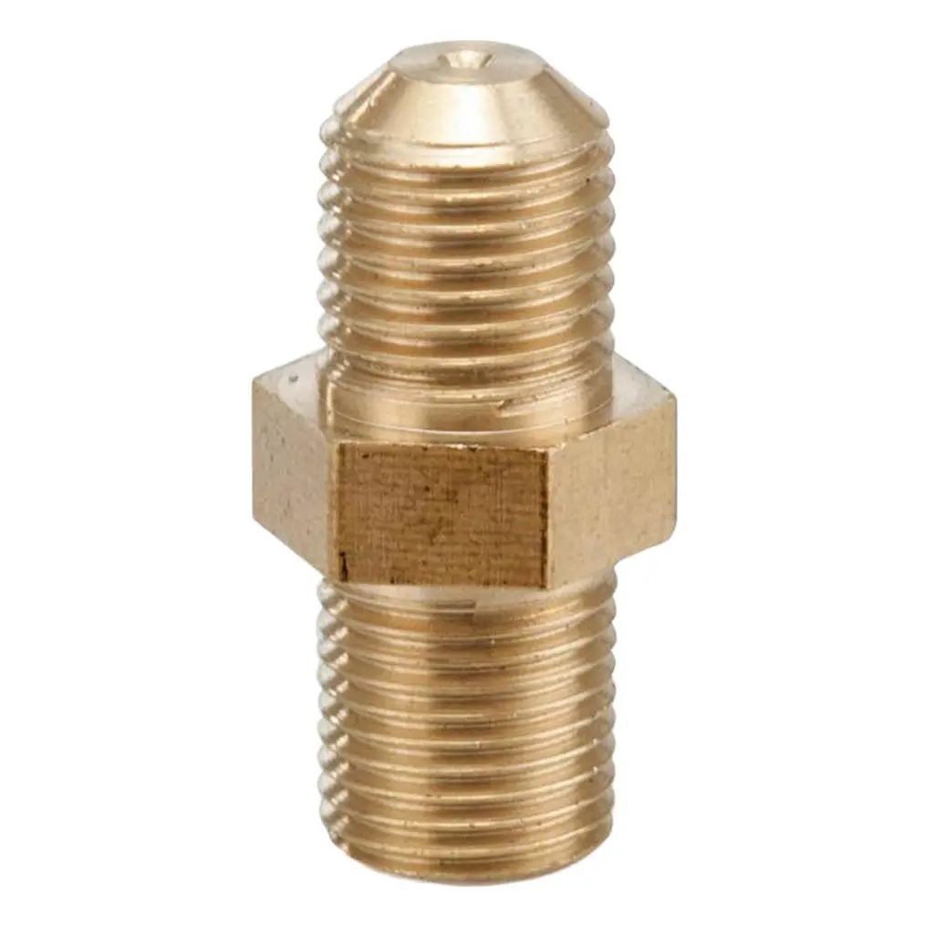 Brass Turbo Oil Feed Restrictor Fitting 4AN Male To Female .035