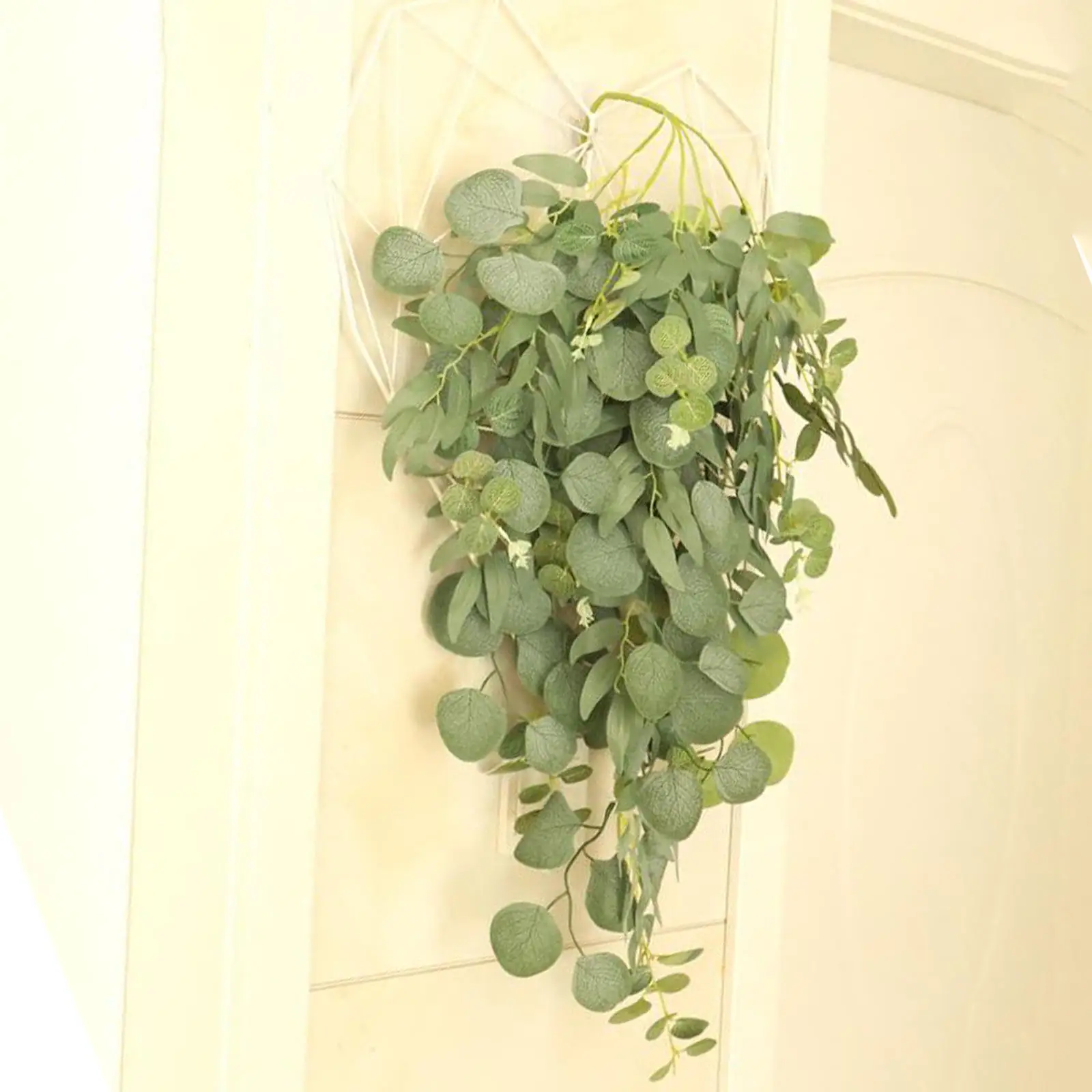 Green Eucalyptus Leaves Garland Artificial Fake Plant Silk Leaf for Wedding Birthday Party Decor